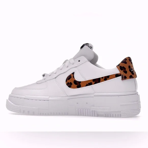 Nike Air Force 1 Low Pixel SE WMNS “White Leopard Print”  SIZE 9  LIKE NEW!! - Picture 2 of 11